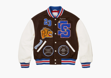 Supreme Tiger Varsity Jacket Brown  Supreme Tiger Varsity Jacket Brown