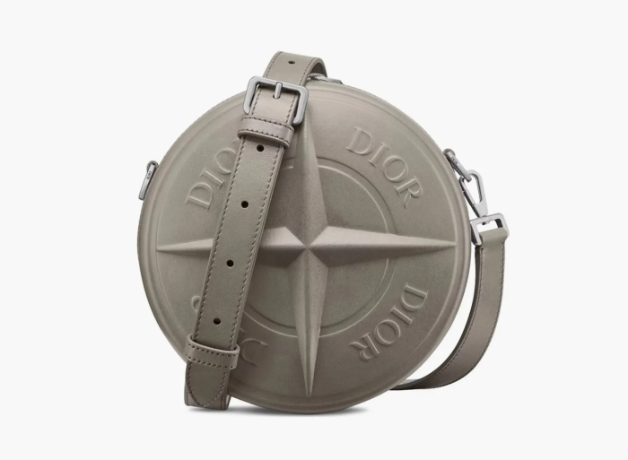Dior x Stone Island Round Bag Grey 