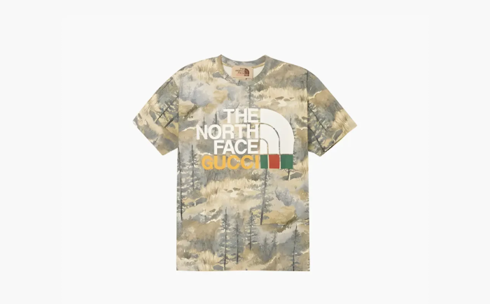 Gucci x The North Face T-shirt Forest Print  Gucci x The North Face T-shirt Forest Print