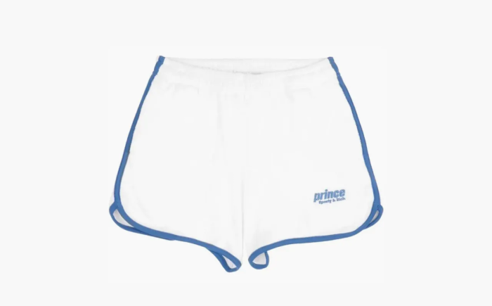 SPORTY & RICH Prince Sporty Performance-Shorts White 
