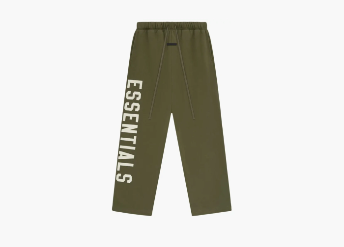 Fear of God Essentials Fleece Relaxed Sweatpant Military  Fear of God Essentials Fleece Relaxed Sweatpant Military