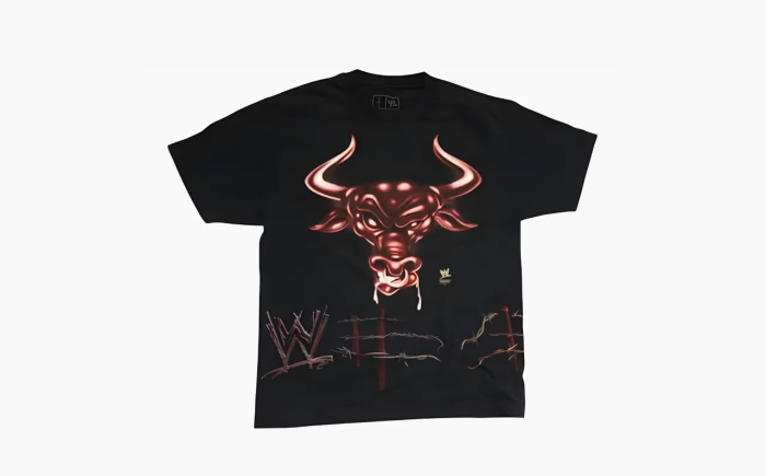 Travis Scott x WWE Know Your Role The Rock Tee Black  Travis Scott x WWE Know Your Role The Rock Tee Black