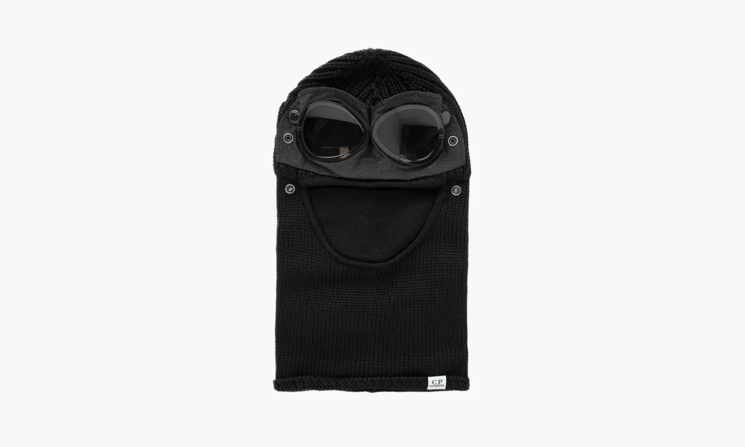 C.P. Company Extrafine Merino Wool Goggle Balaclava Black  C.P. Company Extrafine Merino Wool Goggle Balaclava Black