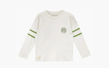 Chrome Hearts 33 Horseshoe Logo Long Sleeve T-Shirt White 