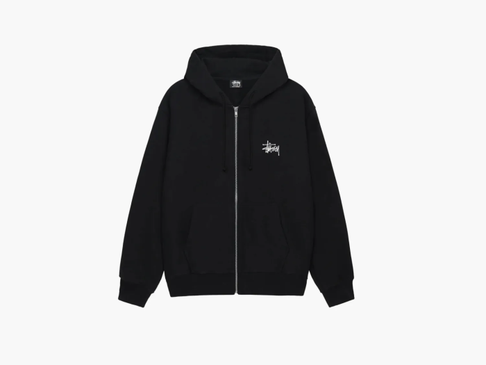 Stussy Big & Meaty Zip Hoodie Black  Stussy Big & Meaty Zip Hoodie Black