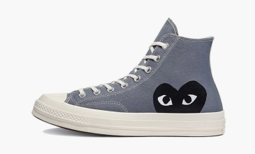 Comme des Garcons Play x Converse Chuck 70 High Steel Gray 