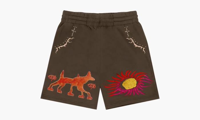 Travis Scott Sun Shorts Brown  Travis Scott Sun Shorts Brown