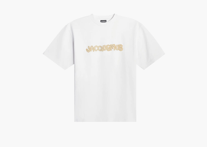 Jacquemus Le T-Shirt Raphia White  Jacquemus Le T-Shirt Raphia White