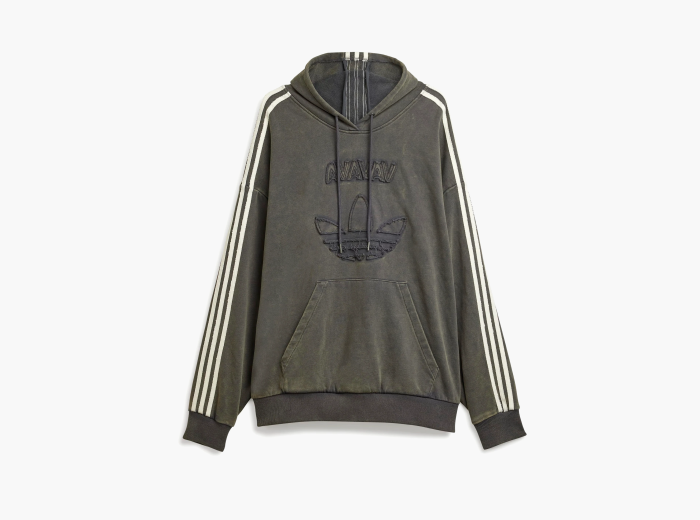 Adidas Originals x Avavav Shoulderless Hoodie "Carbon" 
