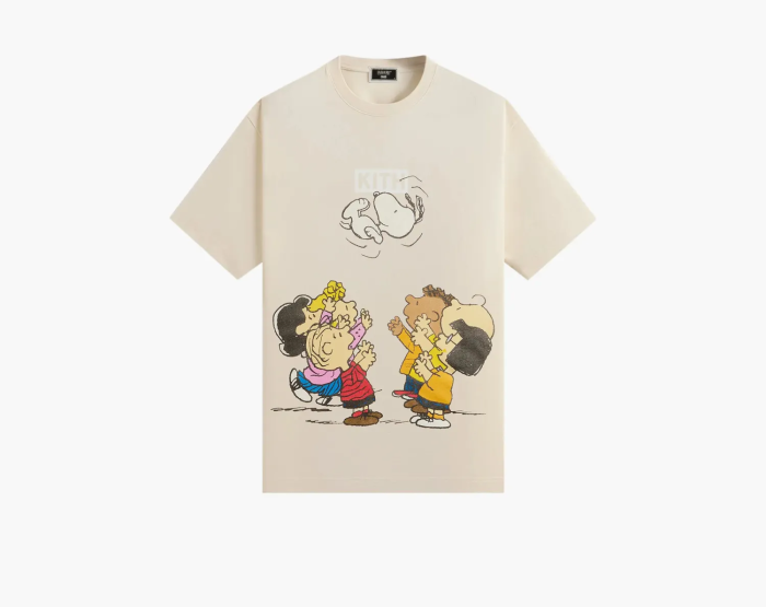 Kith For Peanuts Celebration Vintage Tee Sandrift  Kith For Peanuts Celebration Vintage Tee Sandrift