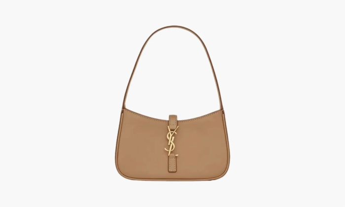 Saint Laurent Le 5 À 7 Mini Smooth Leather Hobo Bag Brown 