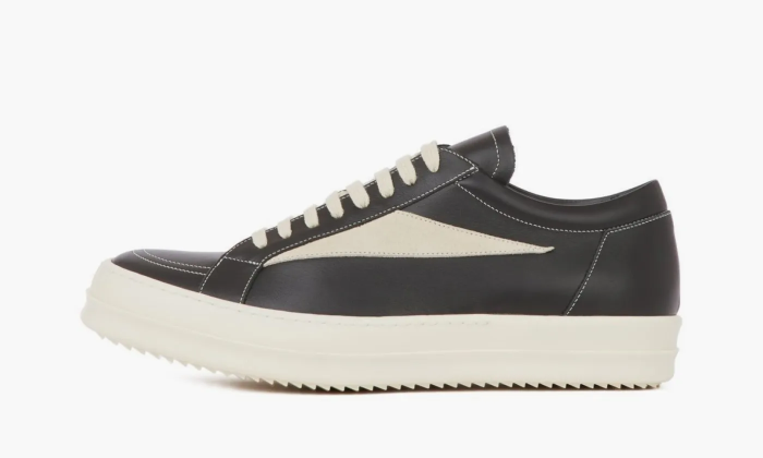 Rick Owens Edfu Leather Low Black Milk 