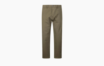 C.P.Company Solid Color Button Straight Slacks Green 