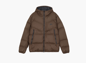 Nike Hooded Puffer Jacket Brown 