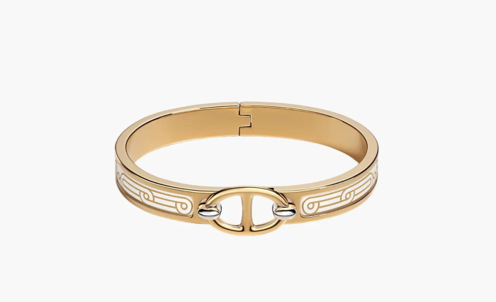 Mini Clic Chaine d'Ancre Hermès Sellier bracelet Gold 