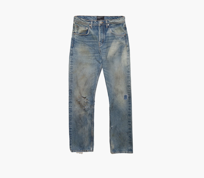 Enfants Riches Déprimés Straight Leg Jeans Antique Light Blue  Enfants Riches Déprimés Straight Leg Jeans Antique Light Blue