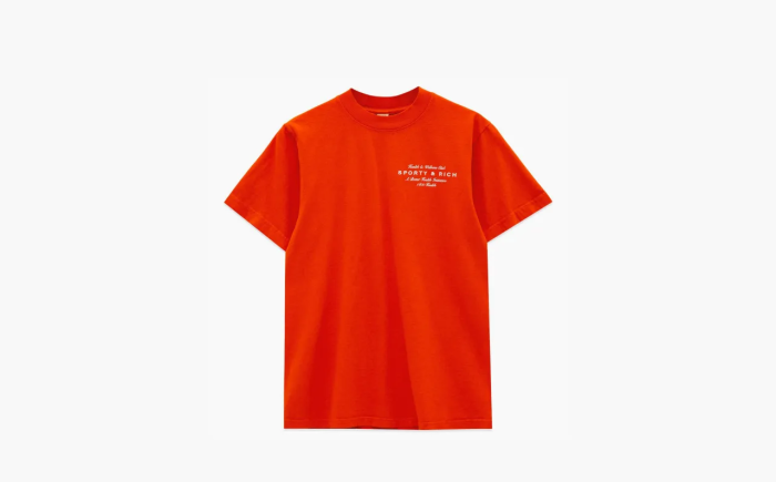 Sporty & Rich Health Initiative T-shirt Orange 