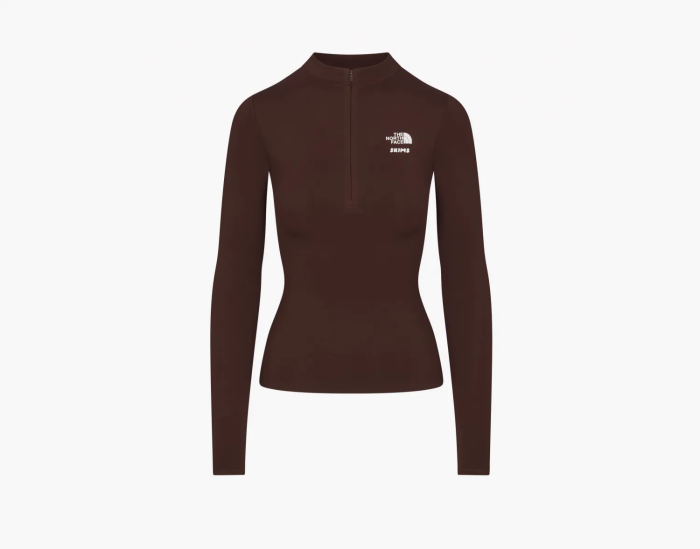 The North Face x SKIMS Refina Long Sleeve Top Cocoa 