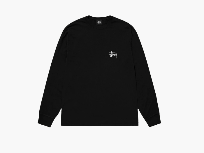 Stussy Basic Long-Sleeve Tee  "Black" 