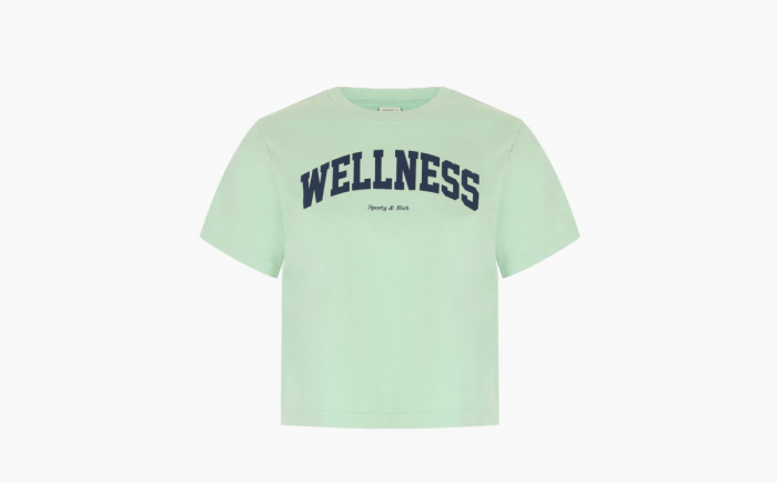 Sporty & Rich Wellness Ivy Cotton T-shirt "Green" 