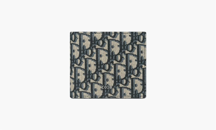 Dior Compact Wallet Dior Oblique Jacquard Beige and Black  Dior Compact Wallet Dior Oblique Jacquard Beige and Black