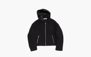 Acne Studios Hooded Wool Jacket Black 