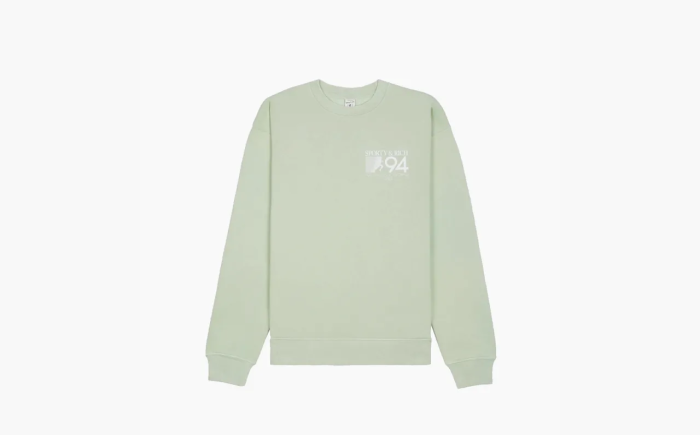 Sporty & Rich 94 California Crewneck Sage/White 