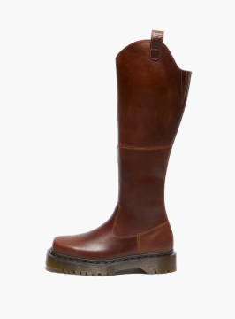 Dr. Martens Amaayah Knee High Leather Boots WMNS Butterscotch Orleans 