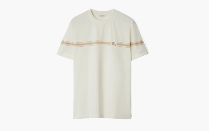 Burberry Striped Cotton T-shirt  "Ice" 
