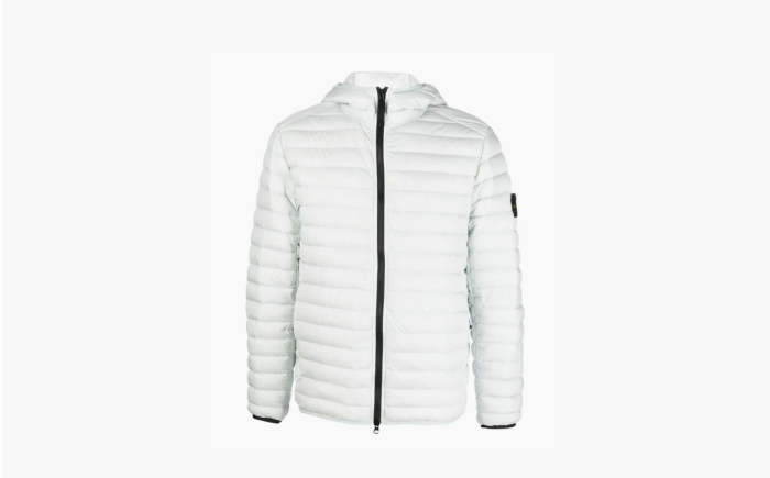 Stone Island Lightweight Hooded Down Jacket White 