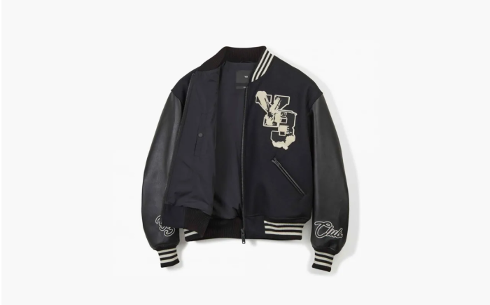 Adidas Y-3 Letterman Jacket Black  Adidas Y-3 Letterman Jacket Black