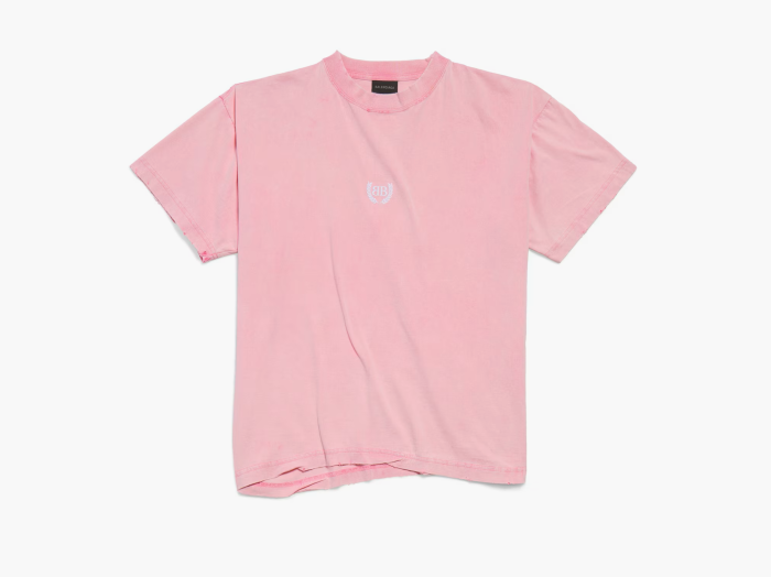 Balenciaga Laurel Classic Boxy T-Shirt "Baby Pink" 