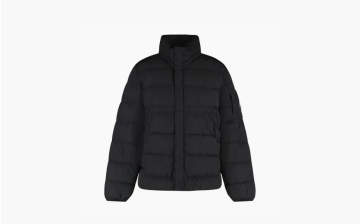 C.P. Company Men's Black Techno-Nylon Down Jacket Black 