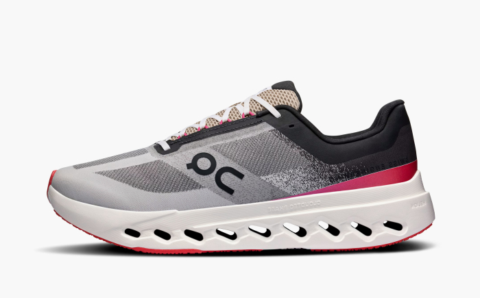 On Cloudsurfer Next Grey Black Pink 