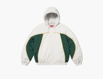 Supreme Studded Stadium Jacket White 