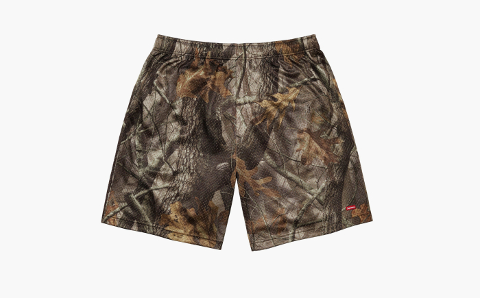 Supreme Small Box Baggy Mesh Short  "Realtree Hardwoods Camo" 