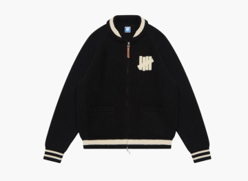 UNDEFEATED Knit Varsity Jacket Black 