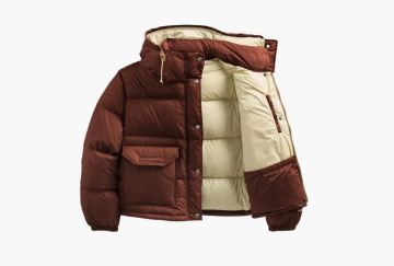 The North Face Sierra Down Short Puffer Jacket Dark Oak 
