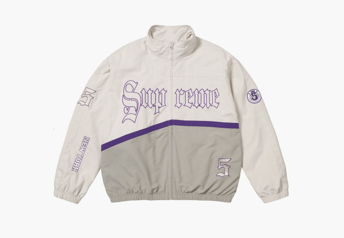 Supreme Old English Track Jacket  "White" 