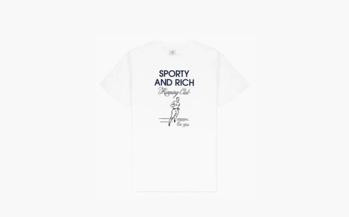 Sporty & Rich Running Unisex T-Shirt White White 
