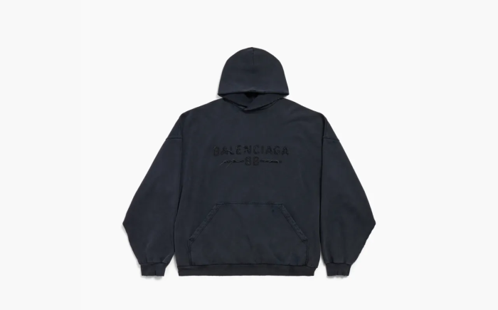 Balenciaga Hoodie SS25 Men's Black  Balenciaga Hoodie SS25 Men's Black