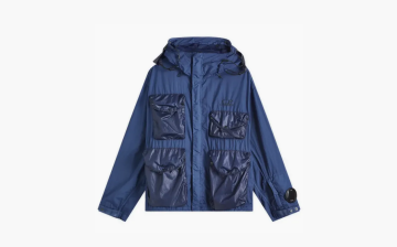 C.P. Company Multi Pocket Goggle Jacket Blue 