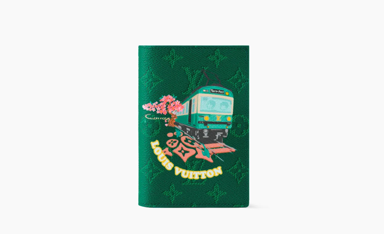 Louis Vuitton x Nigo Passport Cover Green  Louis Vuitton x Nigo Passport Cover Green