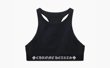  Chrome Hearts Black Embroidered Band Sports Bra Black 
