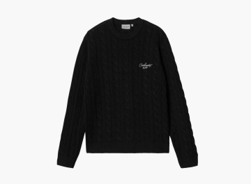 Carhartt WIP Signature Knit Crew Sweater Black 