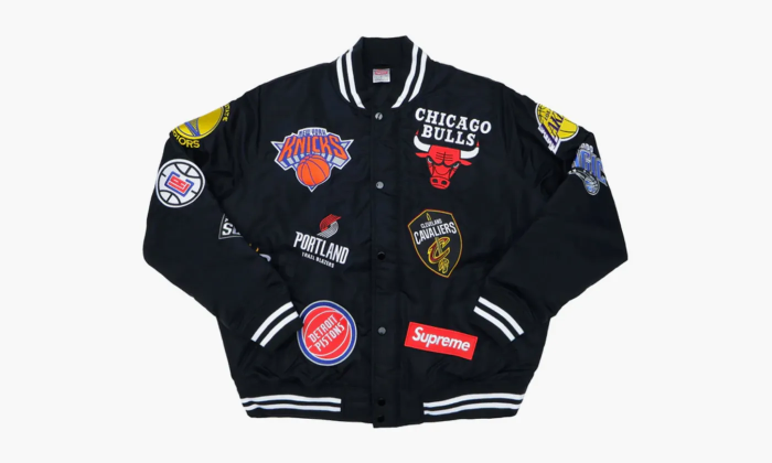 Nike Supreme X X Nba Teams Warm-up Jacket Black  Nike Supreme X X Nba Teams Warm-up Jacket Black