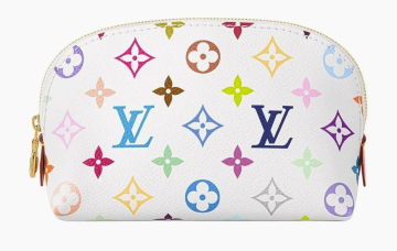 Louis Vuitton x TM Monogram Multicolor Cosmetic Pouch PM White 