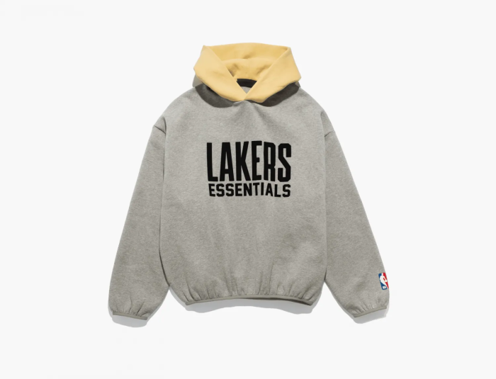 Fear of God Essentials x NBA Lakers Hoodie Warm Heather 