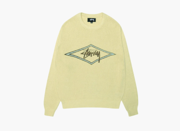 Stussy Surf Team Sweater Faded Lime 