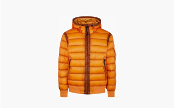 C.P. Company D.D. Shell Hooded Down Jacket Orange 